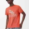 T-shirt coupe classique en coton orange