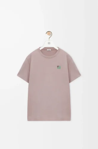 T-shirt coupe classique en coton rose clair
