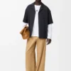 T-shirt oversize à manches longues en coton blanc