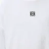 T-shirt oversize à manches longues en coton blanc