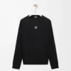 T-shirt oversize à manches longues en coton noir