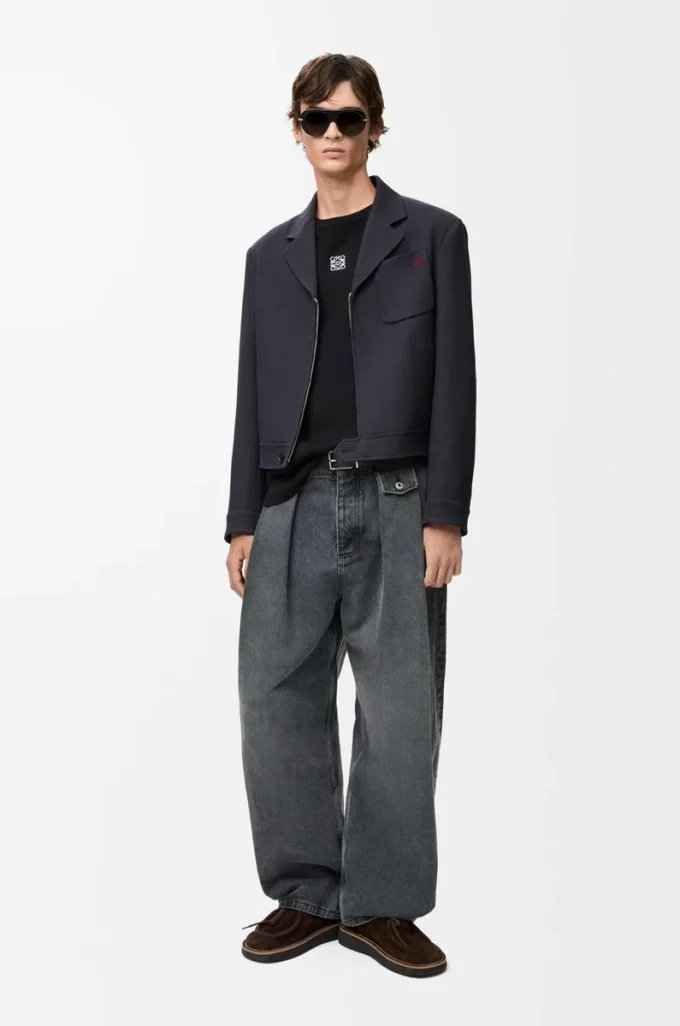 T-shirt oversize à manches longues en coton noir