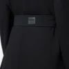Trench-coat en viscose stretch Noir