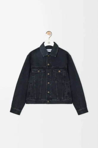 Veste Anagram en denim noir