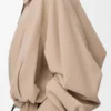 Veste ballon en coton Beige
