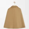 Veste cape en coton beige
