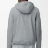 Veste à capuche en coton gris clair
