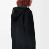 Veste à capuche en laine et cachemire Noir/Vert Veste à capuche en laine et cachemire Noir/Vert