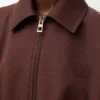 Veste ceinturée en coton et soie Café