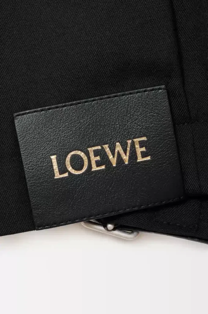 Veste ceinturée en laine Noir Veste ceinturée en laine Noir