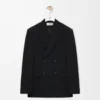 Veste croisée en laine Noir Veste croisée en laine Noir