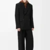 Veste croisée en laine Noir Veste croisée en laine Noir