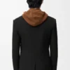 Veste croisée en laine Noir Veste croisée en laine Noir
