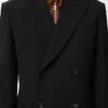 Veste croisée en laine Noir Veste croisée en laine Noir