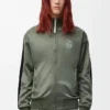 Veste de survêtement en jersey technique vert kaki Veste de survêtement en jersey technique vert kaki