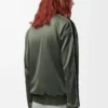 Veste de survêtement en jersey technique vert kaki Veste de survêtement en jersey technique vert kaki