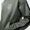 Veste de survêtement en jersey technique vert kaki Veste de survêtement en jersey technique vert kaki