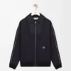 Veste de survêtement en laine bleu marine/gris Veste de survêtement en laine bleu marine/gris