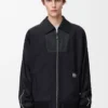 Veste de survêtement en laine bleu marine/gris Veste de survêtement en laine bleu marine/gris