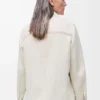 Veste de travail en coton et lin Écru