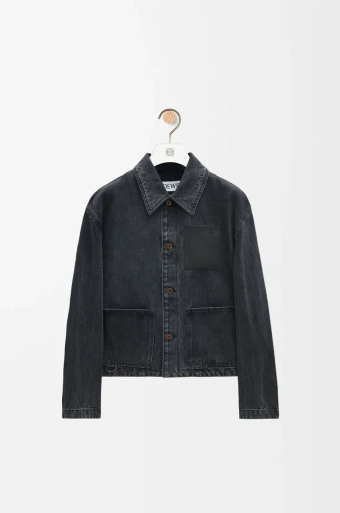 Veste de travail en denim Noir Veste de travail en denim Noir