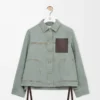 Veste de travail en denim Vert kaki