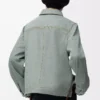 Veste de travail en denim Vert kaki