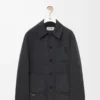 Veste de travail en laine et cachemire Charcoal Melange Veste de travail en laine et cachemire Charcoal Melange
