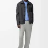 Veste de travail en laine et cachemire Charcoal Melange Veste de travail en laine et cachemire Charcoal Melange