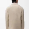 Veste de travail en laine et cachemire Mélange beige clair