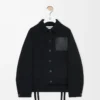 Veste de travail en laine et cachemire Noir