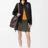 Veste de travail en laine et cachemire Noir