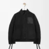 Veste de travail en mélange de cupro Noir