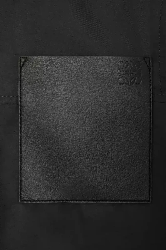 Veste de travail en mélange de cupro Noir