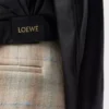 Veste drapée en cuir d&rsquo;agneau nappa Noir