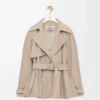 Veste en coton beige