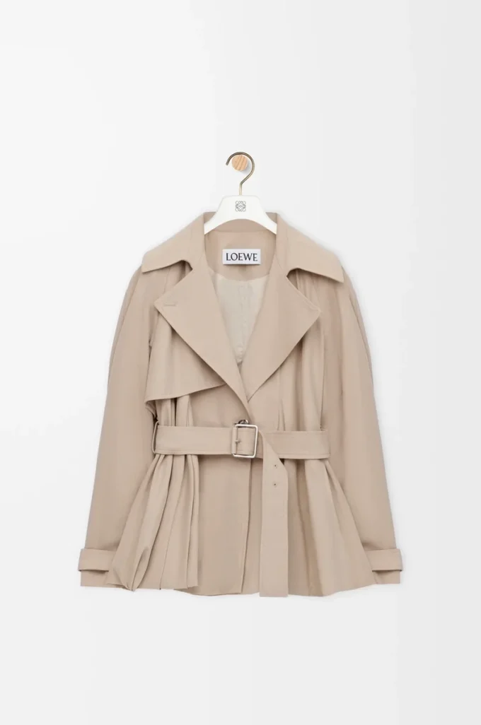 Veste en coton beige