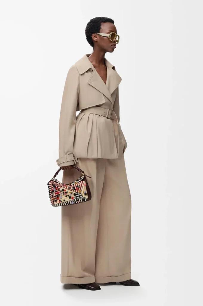 Veste en coton beige