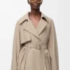 Veste en coton beige
