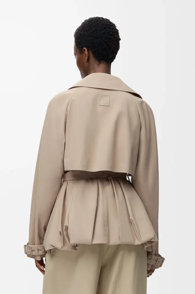 Veste en coton beige