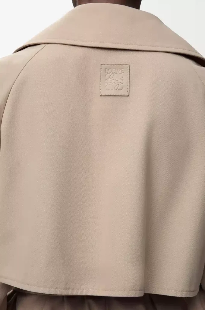 Veste en coton beige