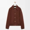 Veste en coton Marron/Marron foncé Veste en coton Marron/Marron foncé