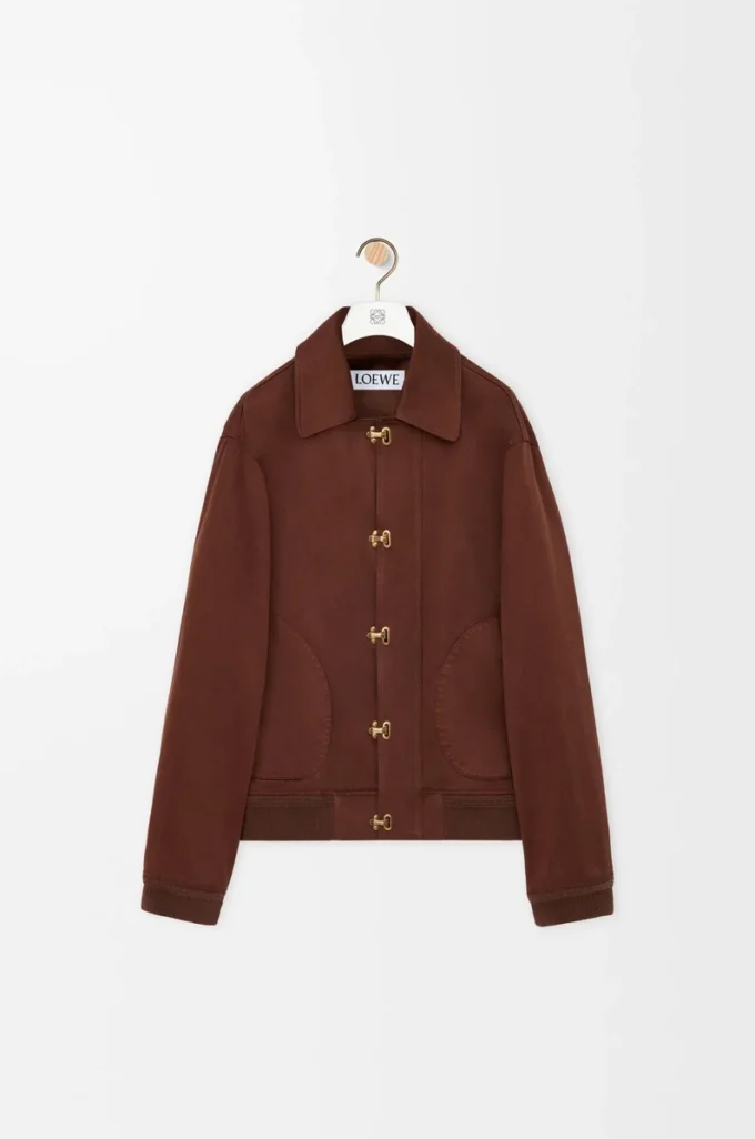 Veste en coton Marron/Marron foncé Veste en coton Marron/Marron foncé