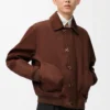 Veste en coton Marron/Marron foncé Veste en coton Marron/Marron foncé