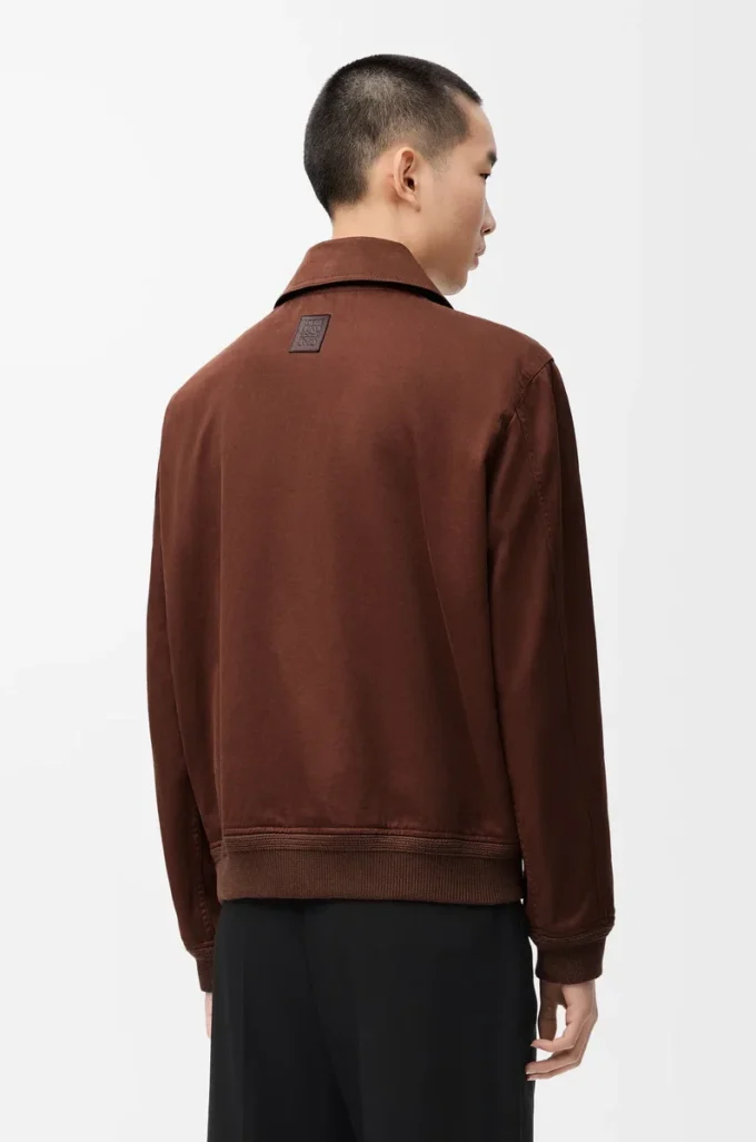 Veste en coton Marron/Marron foncé Veste en coton Marron/Marron foncé