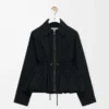 Veste en coton mélangé Noir