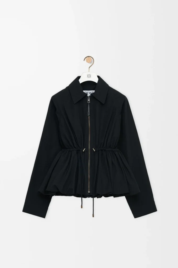 Veste en coton mélangé Noir