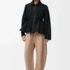 Veste en coton mélangé Noir