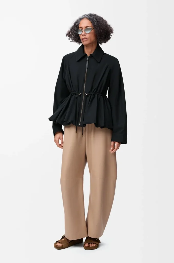 Veste en coton mélangé Noir