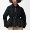 Veste en coton mélangé Noir